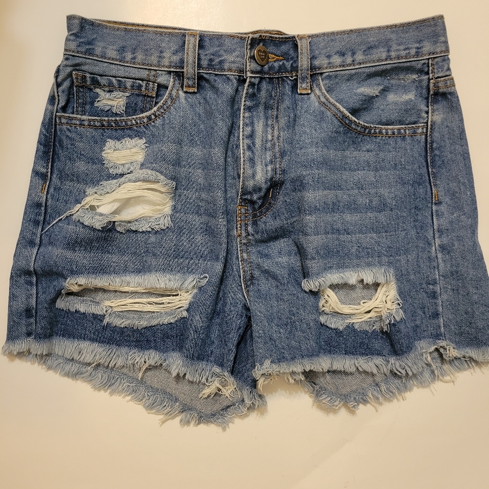Buddy Love distressed denim shorts